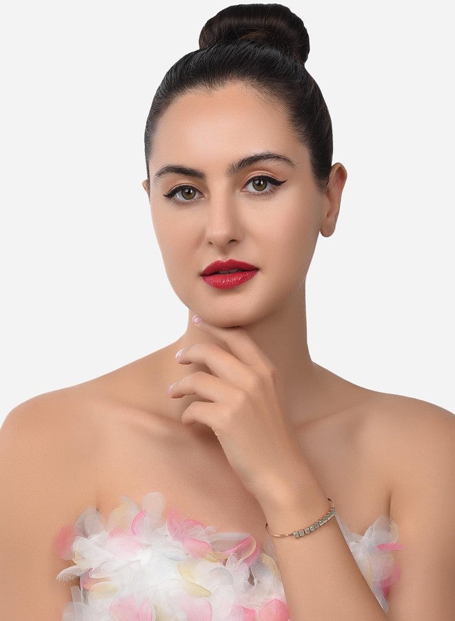 أيه إم أي سوار عصري من الزركونيا المكعبة الخضراء من آمي للنساء - ZPFK20253 - Image 5