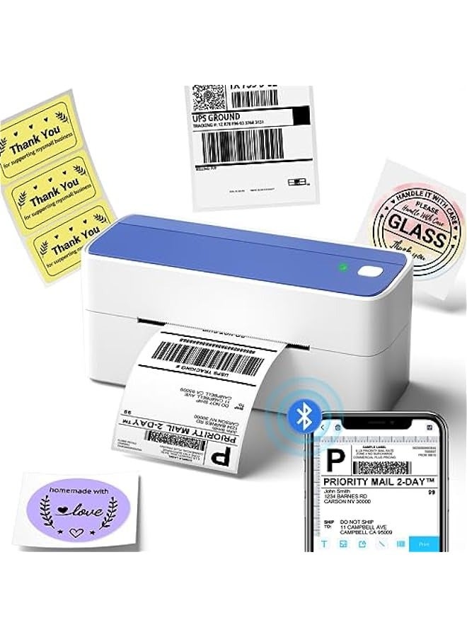 phomemo Thermal Label Printer, 4X6 Shipping Label Printer for Small Business, Wireless Label Printer for Package for Phone & Pad & PC, Used for  UPS,  TikTok, USPS, FedEx, DHL - Image 1