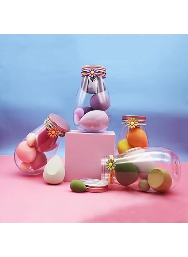 Makeup Sponge 11pcs, Puff Blender Foundation Sponge Set With jar ,Gift Flawless Bottle Design Makeup  Multi-colored - Image 2