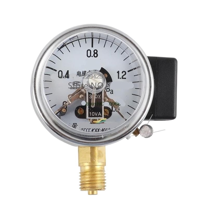 60mm 100mm 150mm Magnetic-Assisted Electric Contact Pressure Gaug Electrical Contact Pressure Gauge(150mm,0-0.6Mpa) - Image 1