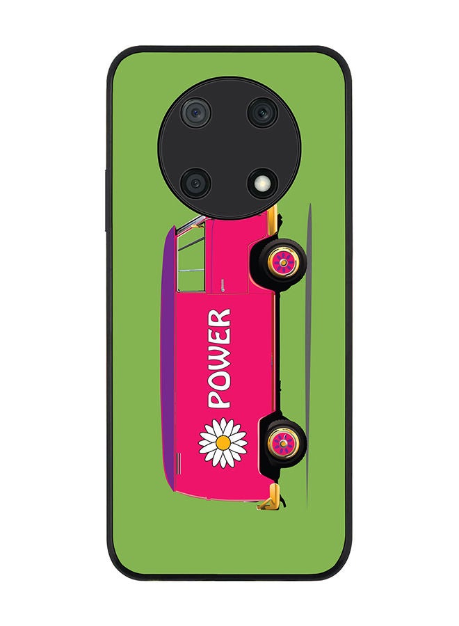 Stylizedd Rugged Black edge case for Huawei nova Y90 Slim fit Soft Case Flexible Rubber Edges Anti Drop TPU Gel Thin Cover - Flower Power - Image 1