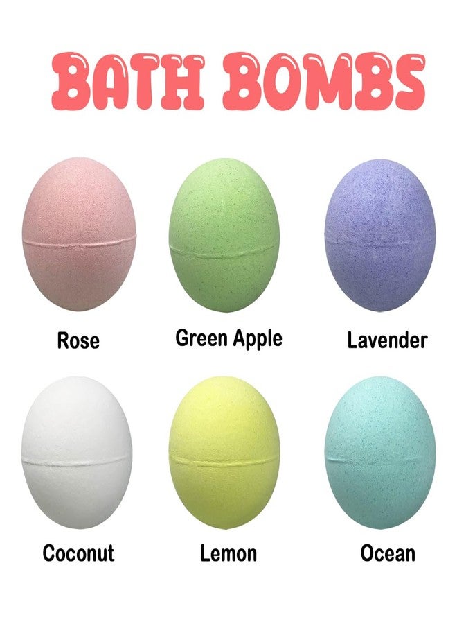 Muyiz 6 Pack Christmas Bubble Bath Bombs with Christmas Squishy Toys Inside for Kids Girls Boys Women Christmas Stocking Stuffers Gifts - Image 2