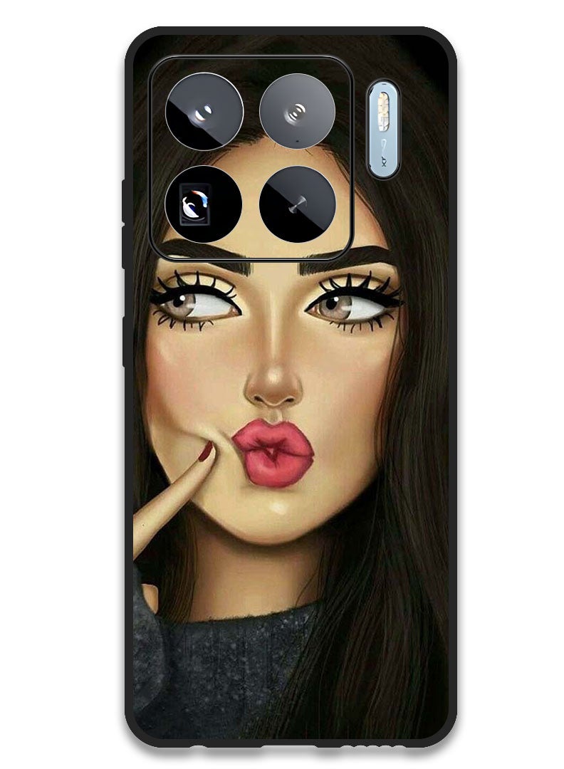 Theodor Case Compatible with Xiaomi 15S Pro 6.73 Inch Protection Shockproof Bumper Cover Dimple Girl - Image 1