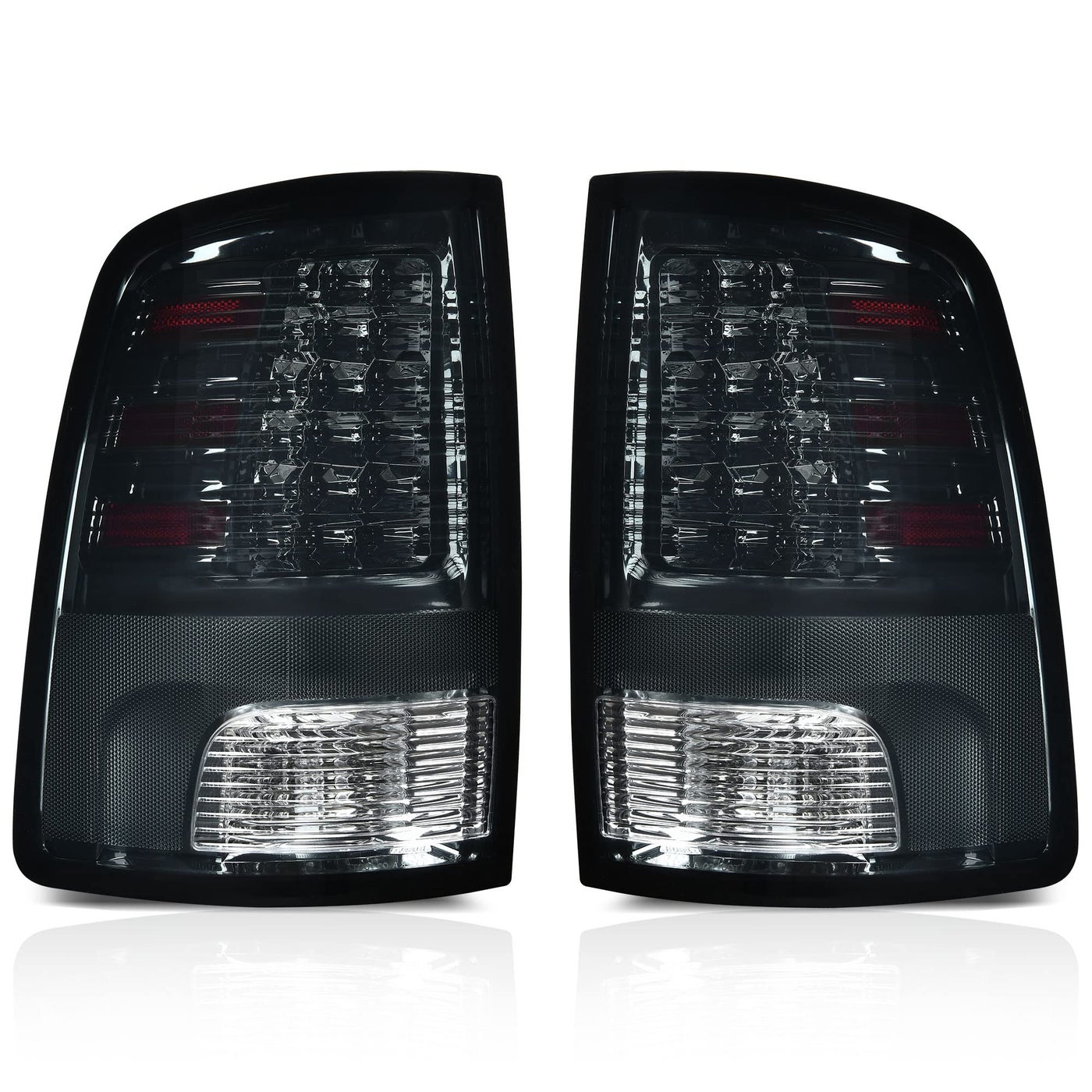 AUTOSAVER88 Tail Lights Compatible with 20092018 Dodge Ram 1500 20102018 Dodge Ram 2500 3500 1922 Ram 1500 Classic Black Smoked Lens Replacement LED Brake Tail Lamps Taillights Assembly