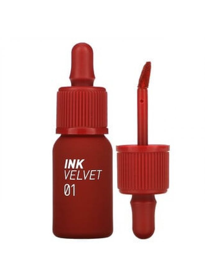 Peripera أحمر شفاه مخملي من بيريبيرا إنك 01 جود بريك 0.14 أونصة 4 جم - Image 1