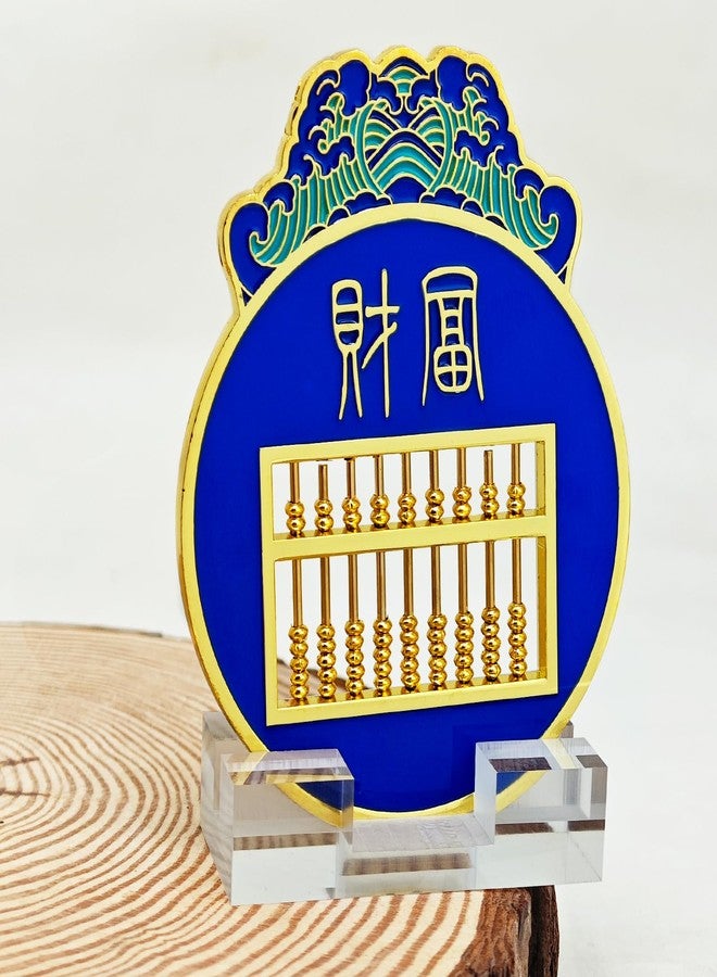 Fengshuibringluck Feng Shui Nine Rods Abacus Plaque Good Wealth Wealth Power Fortune Luck Statue Mini Plaque Statue - Image 5