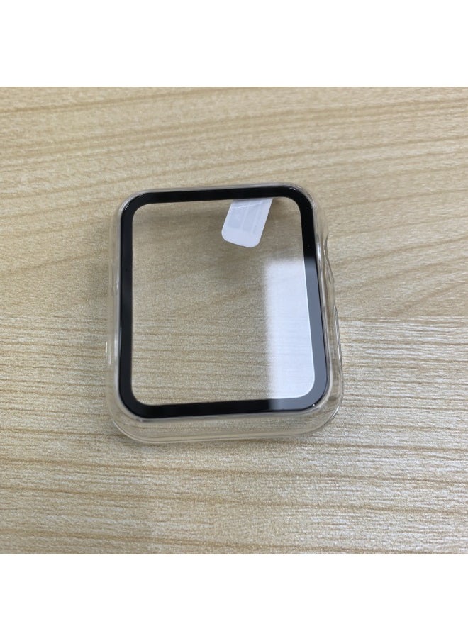 Generic - For Apple Iwatch8 Protective Case All-inclusive Watch Case Iwatchs9 Case Film Integrated Protective Case PC Matte-Color:Hd Transparent (with Packaging)-Dimensions:45mm - Image 1