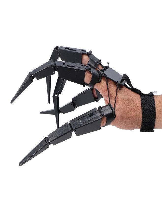 Yinhing Black Spider Claw Finger Prop, Flexible Joints, Adjustable Width, Festival Cosplay Performance with for Adults (Right Hand) - Image 4