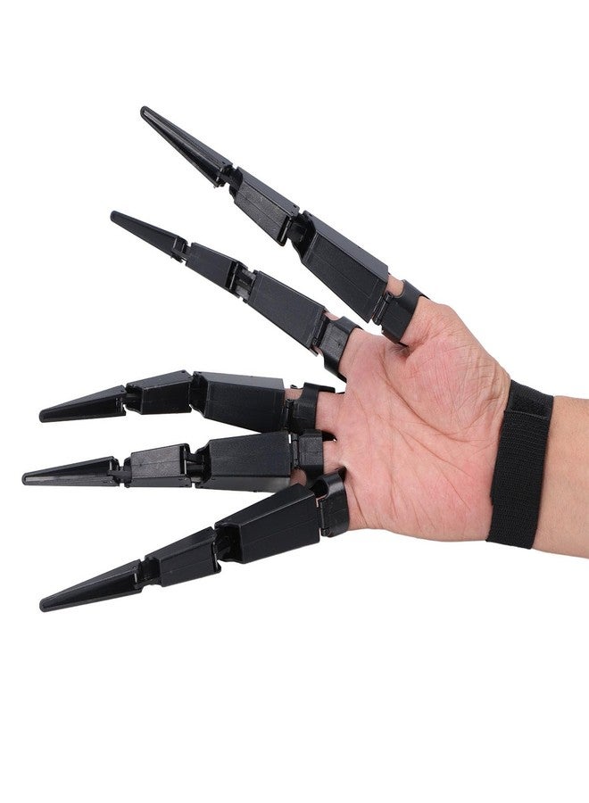Yinhing Black Spider Claw Finger Prop, Flexible Joints, Adjustable Width, Festival Cosplay Performance with for Adults (Right Hand) - Image 2