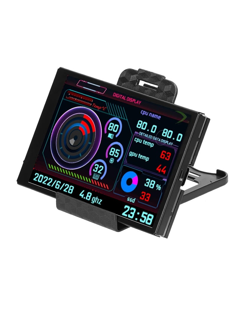 3.5 Inch IPS Display Screen USB Secondary Screen Computers CPU GPU RAM HDD Time Date Display Horizontal Vertical Screen Switch(C1420)