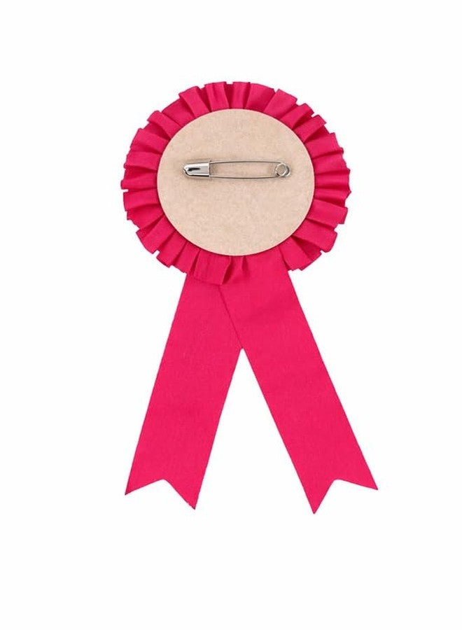 Fun Affairs Bride To Be Badge Rosette | Pink Bridal Shower Badge | Bachelorette & Hen Party Accessory 1 pc - Image 3