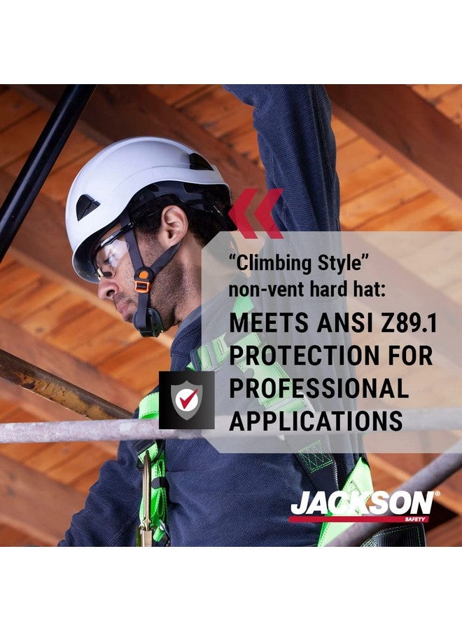 Jackson Safety Jackson Safety CH300 Climbing-Style Hard Hat - Non-Vented Construction Helmet with Chin Cup - ANSI Z89.1 & OSHA Compliant - (Multiple Colors)  - Image 1