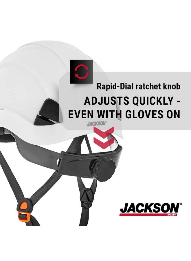 Jackson Safety Jackson Safety CH300 Climbing-Style Hard Hat - Non-Vented Construction Helmet with Chin Cup - ANSI Z89.1 & OSHA Compliant - (Multiple Colors)  - Image 3