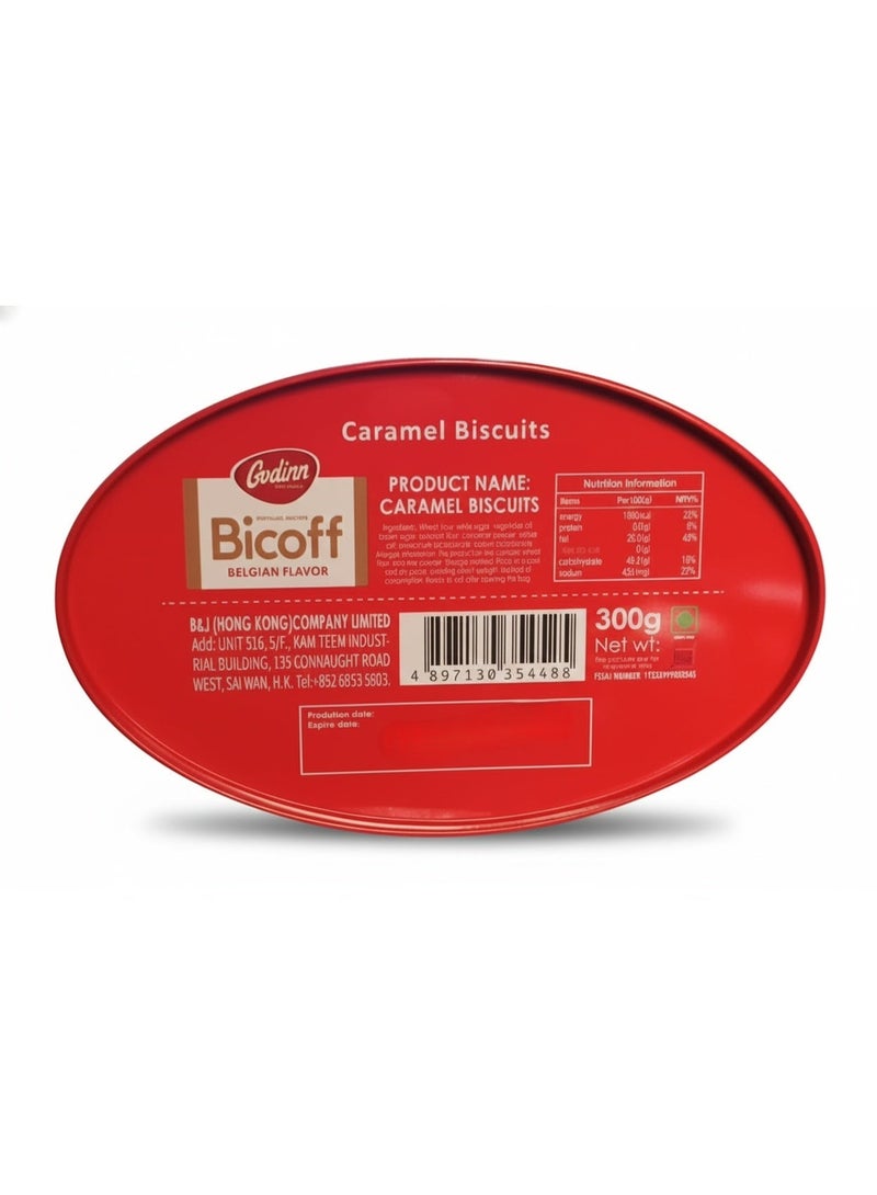 Godinn Bicoff Belgian Flavour Caramel Biscuits 300g - Image 3
