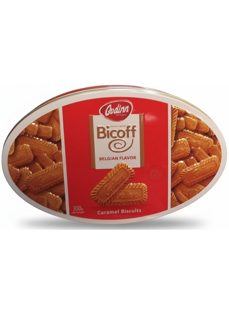 Godinn Bicoff Belgian Flavour Caramel Biscuits 300g - Image 1