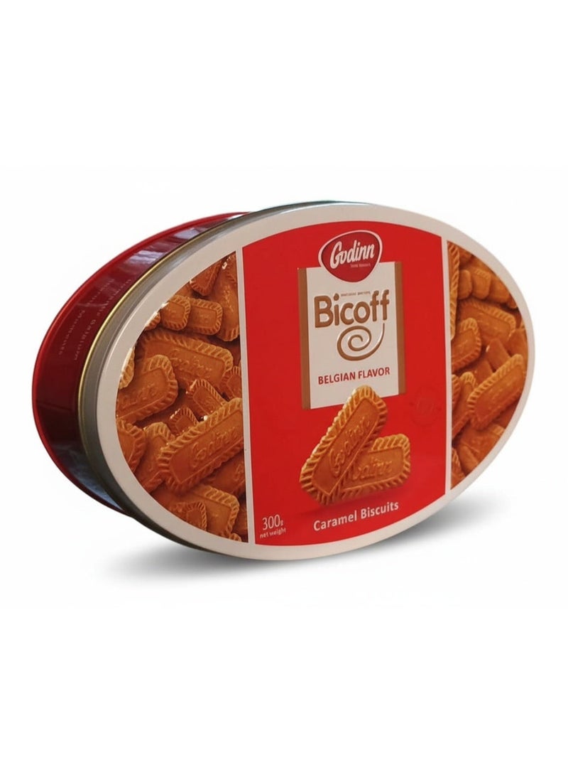 Godinn Bicoff Belgian Flavour Caramel Biscuits 300g - Image 2