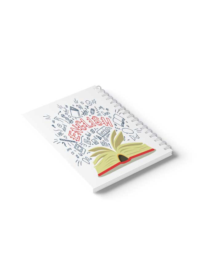 LOWHA Spiral 60 Sheets School English Notebook Multicolour - Image 4