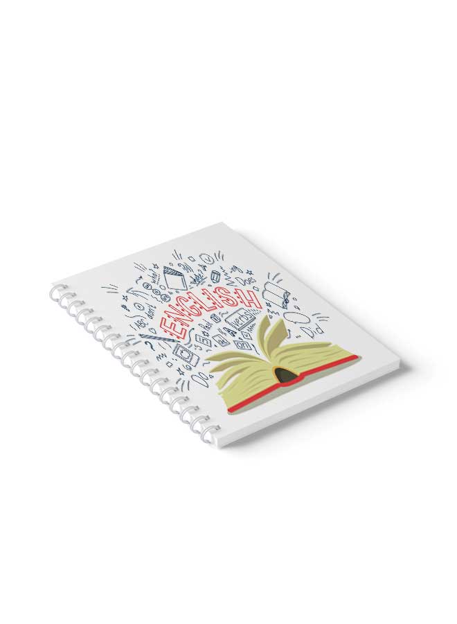 LOWHA Spiral 60 Sheets School English Notebook Multicolour - Image 3