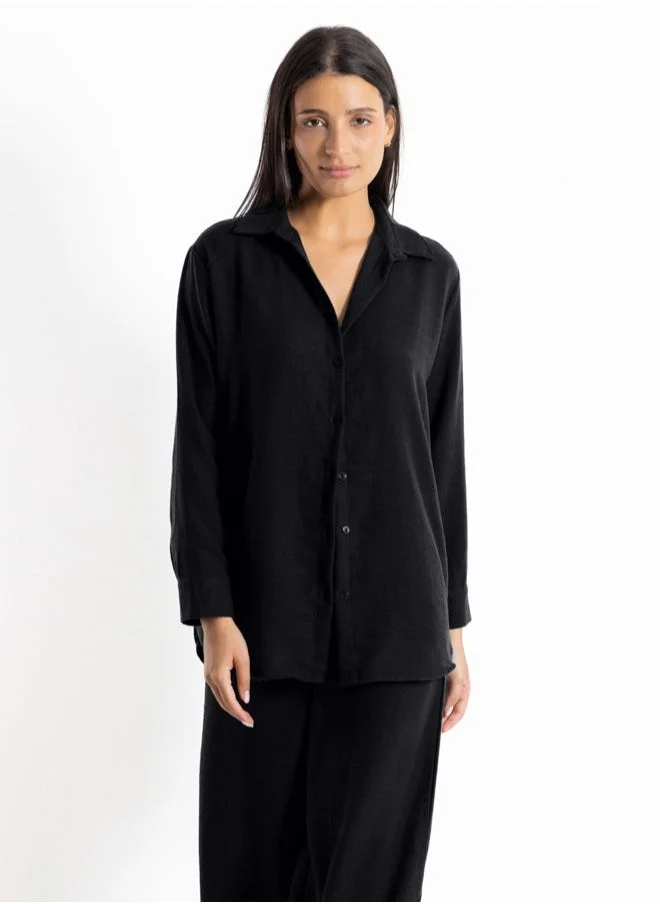 الأشكال   LINEN BLEND SHIRT SET