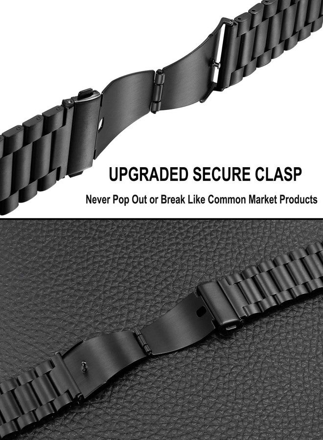 TRUMiRR Band Sets for Fossil Men's Gen 5 Carlyle/Garrett/Gen 6 44mm / Gen 5E 44mm Smart Watch, 22mm Solid Stainless Steel Metal + Mesh Loop Strap Watchband for Fossil Men's Gen 4 Explorist HR - Image 5