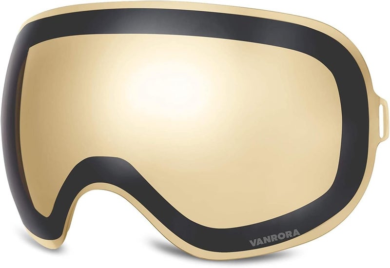 VANRORA X-Mag Ski Goggles Replacement Lens, Extra Snowboard Goggles Lens, Anti-Fog & 100% UV Protection - Image 1
