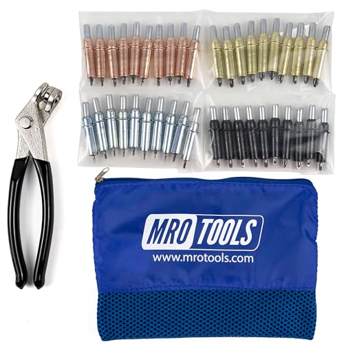 MRO Tools Cleco Fasteners طقم مثبتات صفائح المعدن كيه-سيريز للمبتدئين مع حقيبة حمل شبكية (K5S40) - Image 1