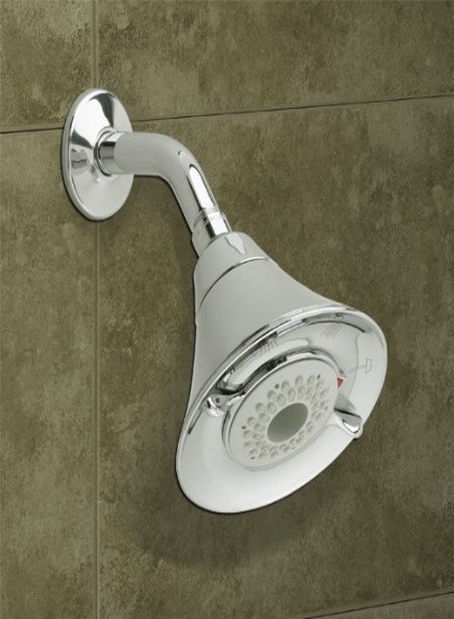 American Standard 1660717.002 FloWise Transitional 3-Function Water Saving Shower, Polished Chrome - Image 2