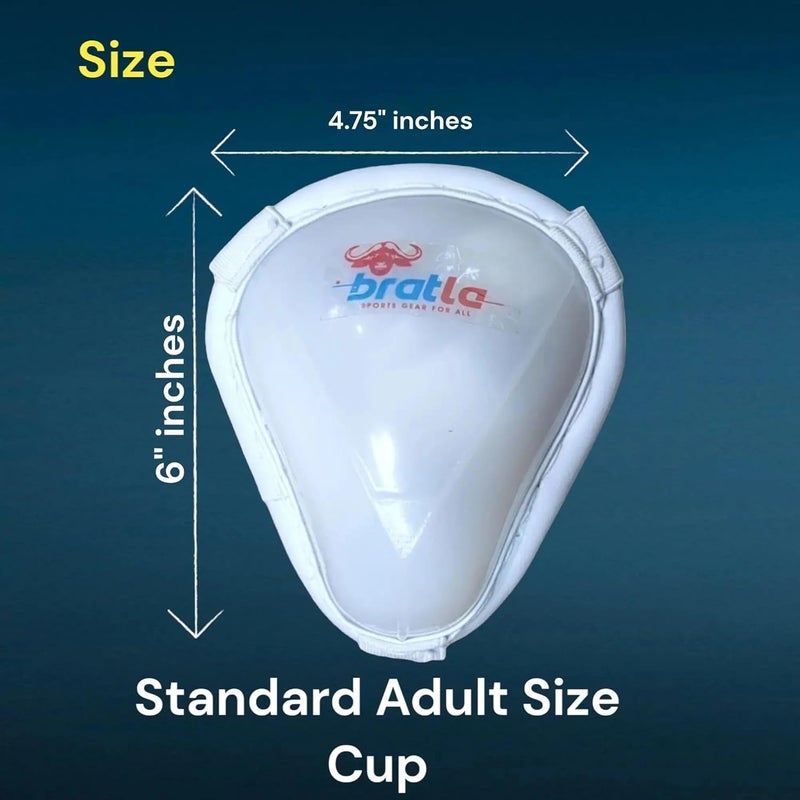 Bratla Cricket Abdominal Guard with Strap, Groin Protector Athletic Cup, Used for Multi-Sports Baseball, Karate, Boxing for Adults - Image 4