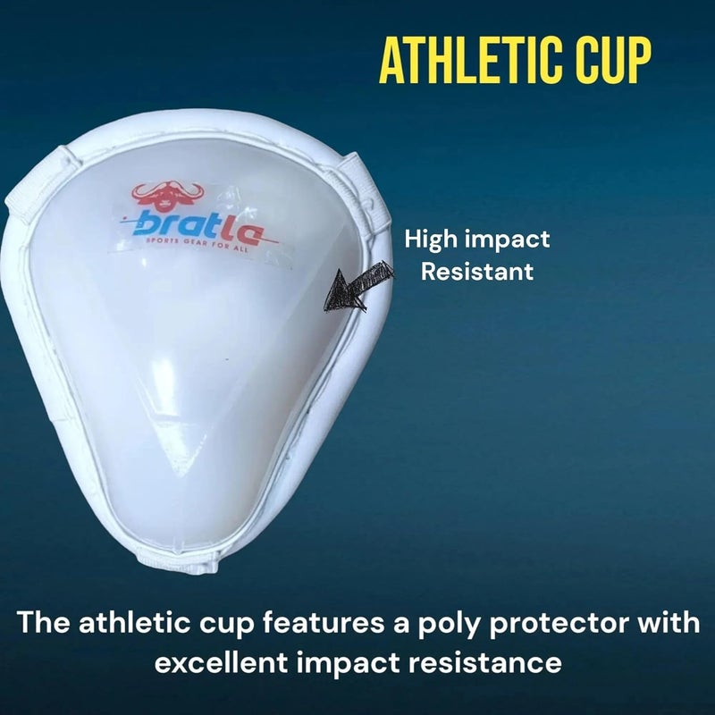 Bratla Cricket Abdominal Guard with Strap, Groin Protector Athletic Cup, Used for Multi-Sports Baseball, Karate, Boxing for Adults - Image 5