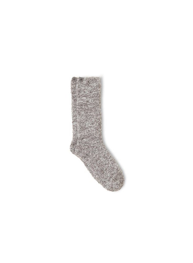 Barefoot dreams ® CozyChic® Heathered Socks, Charcoal-White, Small/Medium - Image 1