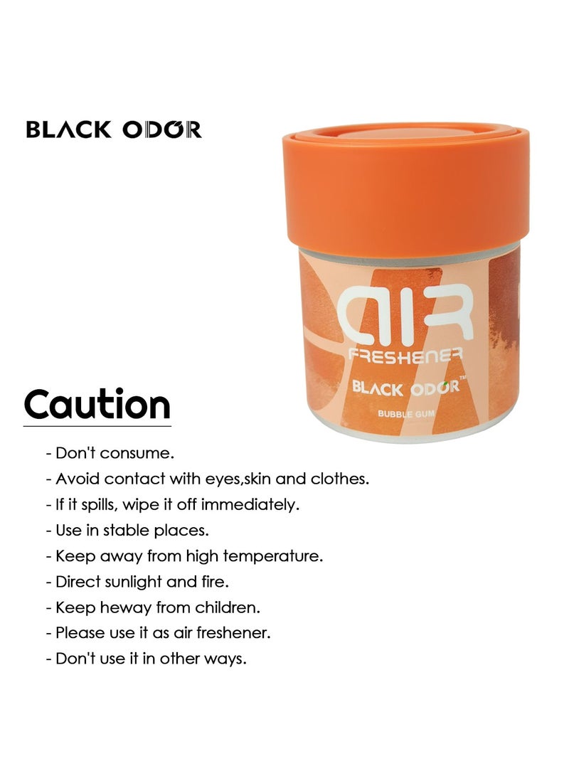 Black Odor Gel air freshner 80g Long Lasting High Quality freshner Home and Car BUBBLE GUM BO-22 - Image 4