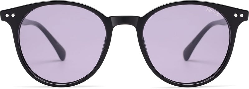 Sojos Small Round Classic Polarized Sunglasses for Women Men Vintage Style UV400 Lens MAY SJ2113 - Image 2