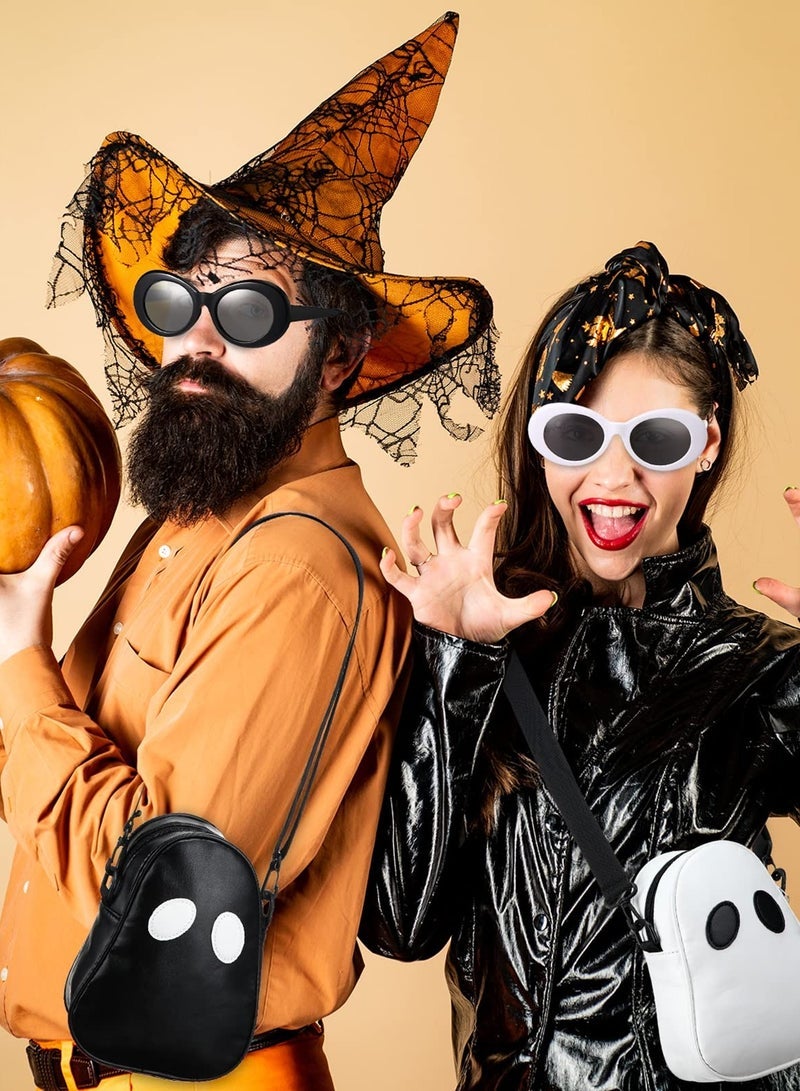 Excefore 4 Set Ghost Crossbody Bag With Eyeglasses Cute Ghost Purse For Women And Men Novelty Purse With Adjustable Strap Funny Devil Shoulder Bag And Phone Bag - Image 3