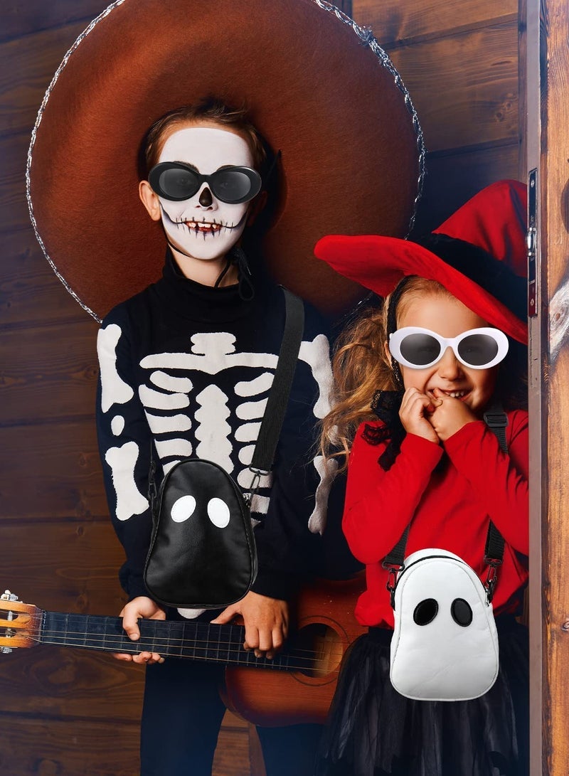 Excefore 4 Set Ghost Crossbody Bag With Eyeglasses Cute Ghost Purse For Women And Men Novelty Purse With Adjustable Strap Funny Devil Shoulder Bag And Phone Bag - Image 4