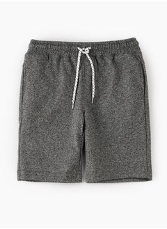 Solid knitted shorts