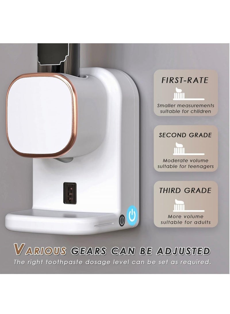 general Automatic Toothpaste Dispenser with Sensor, Toothpaste Squeezer, Wall Mounted Toothpaste Dispenser for Kids (White) - Image 5