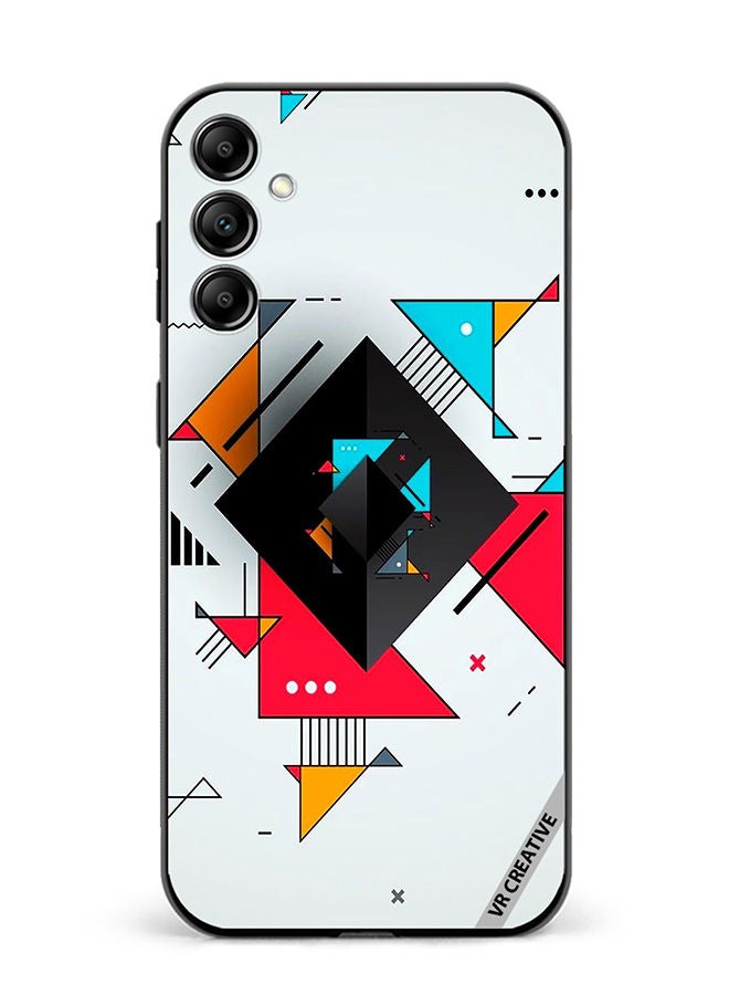 VR CREATIVE Protective Case Cover For Samsung Galaxy A14 5G/A14 Geometric Abstract Design Multicolour - Image 1