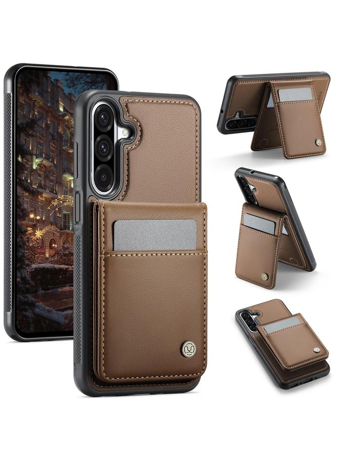 Case For Samsung Galaxy A26 5G J06 British Style RFID MagSafe Card Bag PU Phone Case