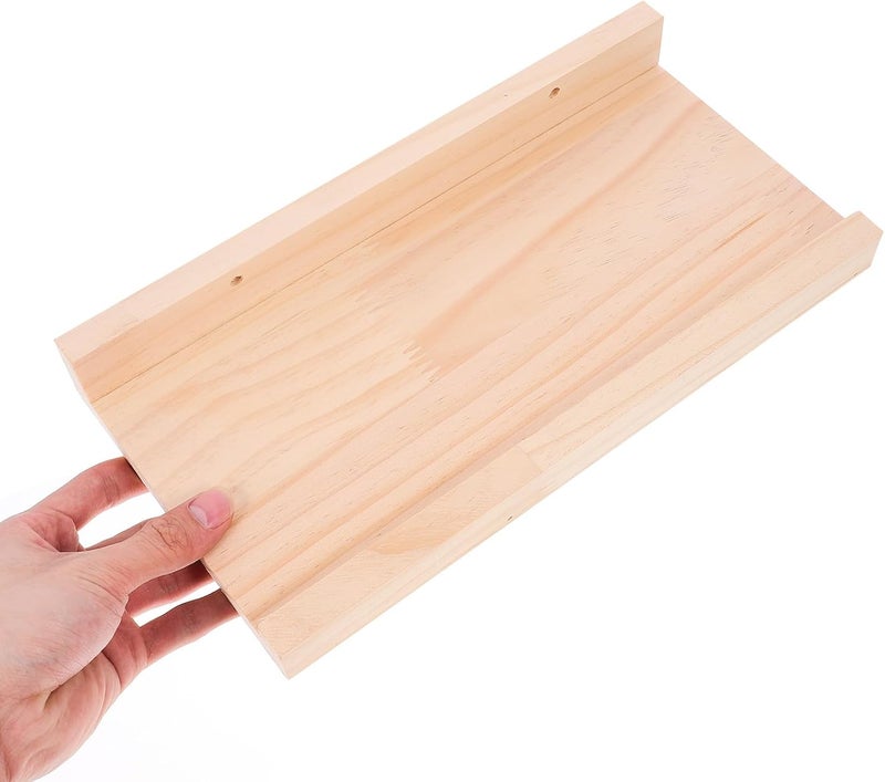 Garneck Floating Wall Shelf 30x15 Inch Rustic Wood Wall-Mounted Shelf with Invisible Bracket for Bedroom Kitchen Living Room Storage and Decorative Display - Image 5
