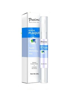 Putimi Teeth Whitening Pen Teeth Whitening Essence Pen Speed Whitening Gel Effective Painless No Sensitivity Travel-Friendly Beautiful White Smile Enamel Safe Natural 5ml  - Image 1
