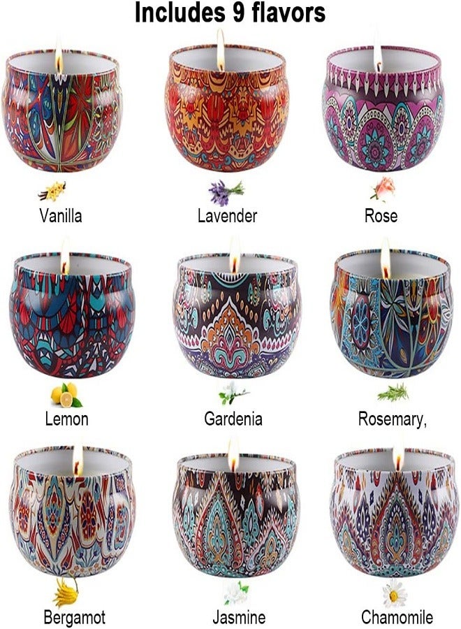 Scented Candles Gift Set Aromatherapy Candle with Natural Soy Wax for Men and Women - Image 1