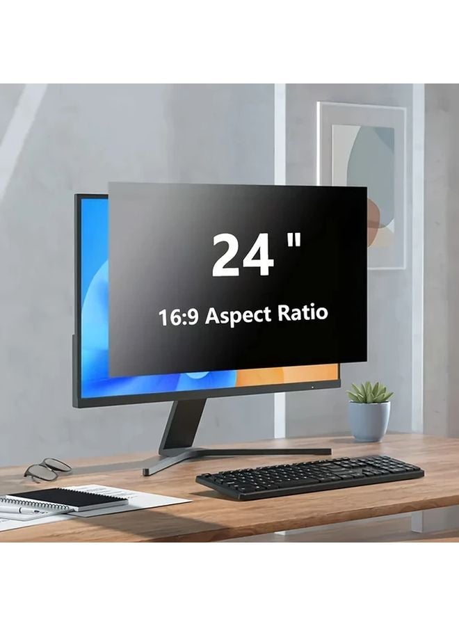 24 Inch Monitor Privacy Screen Protector Anti Glare Blue Light Filter Easy Installation - Image 2