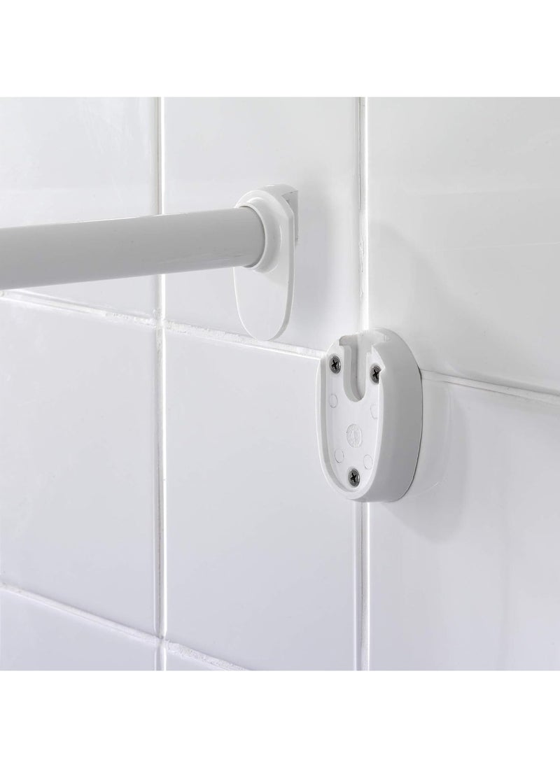 Wenko - WENKO bracket rod universal extra strong chrome can be combined in shape and length, Aluminum, 2.5 x 2.5 cm, Chrome - Image 1