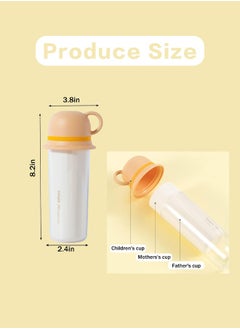 Fazza Travel Toothbrush Case, 3 in 1 Family Travel Mouthwash Cup,  for Family Travel, Business, School or Daily, Yellow  - Image 2