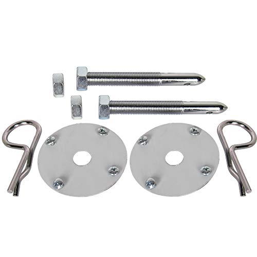 CarBole Chrome Plate Steel Hood Pin Clip Kit (18 Pcs) - Image 4