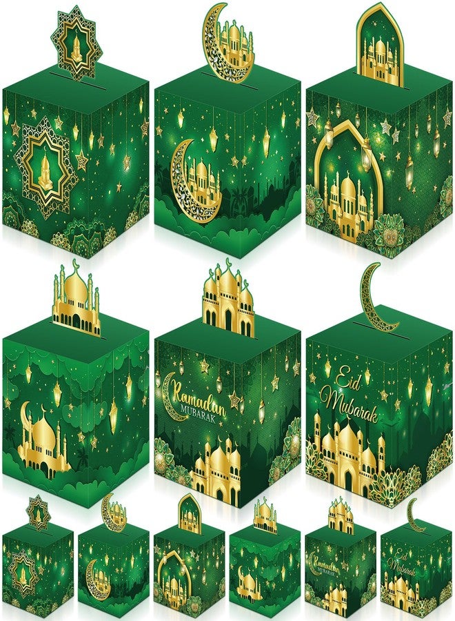 Faccito Eid Party Boxes, 36 Pcs Ramadan Treat Boxes in 6 Designs, Eid Mubarak Boxes for Muslim Islamic Party Supplies Decor - Image 1