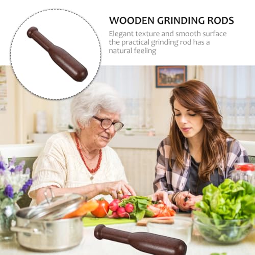 Healifty Kitchen Food Masher Wooden Pestle Tool for Bartender Home Use 198cm Sauerkraut Pounder Sauerkraut Pounder Utensils Utensils - Image 3