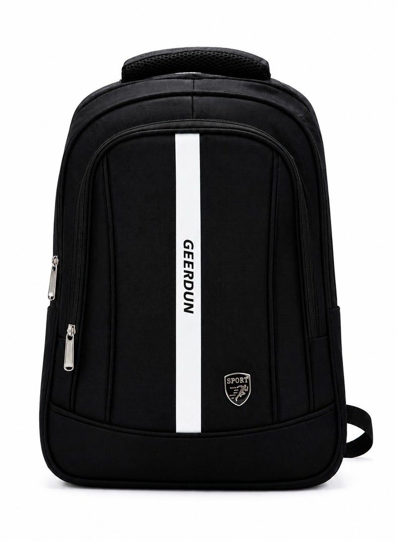 18-Inch Black Backpack for Schools and Universities – Water-Resistant, Durable Material, and Comfortable to Carry. - Image 2