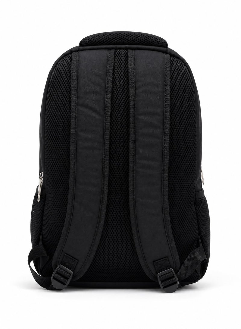 18-Inch Black Backpack for Schools and Universities – Water-Resistant, Durable Material, and Comfortable to Carry. - Image 3