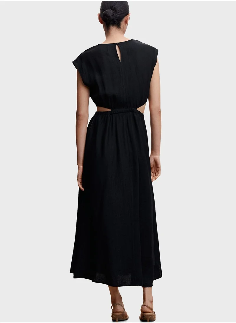 MANGO Cut Out Detail Dress